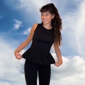 Smart Set, Black top, size Small